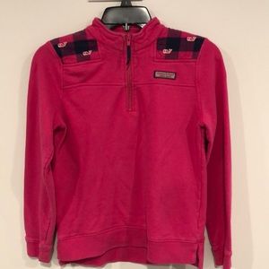 Girls Vineyard Vines Shep Shirt Pink Whale L 14